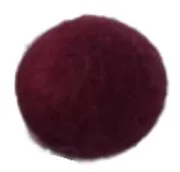 La balle en feutrine