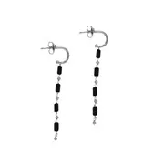 Boucles d'oreilles Black Pearl