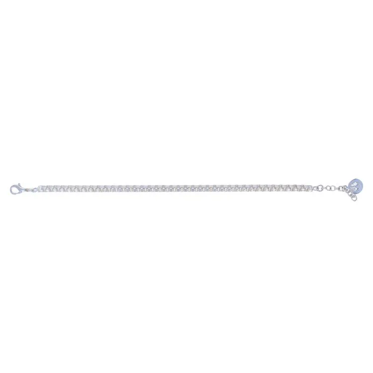 Bracelet maille carrée Ag