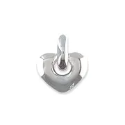 Pendentif Coeur plein Amor argenté