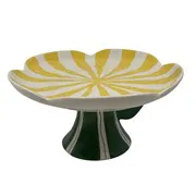Tablett auf Fuß Blume