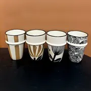 Tasses "Organic" - 4 motifs