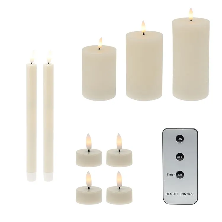 Coffret 9 bougies LED