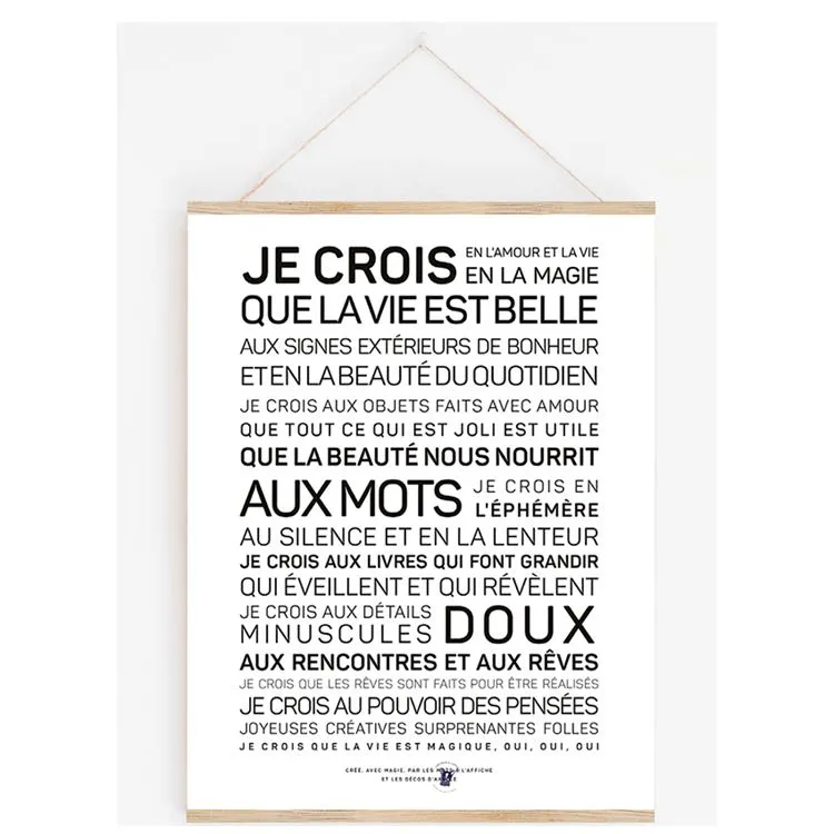 Affiche 'Je crois en l'amour'