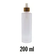 Flacon verre 200ml + bouchon spray bambou