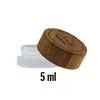 Pot vide VERRE couv bambou 5 ml