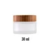 Pot vide Verre couv bambou 30 ml