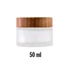 Pot vide Verre couv bambou 50 ml