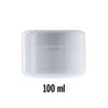 Pot simple paroi blanc 100 ml
