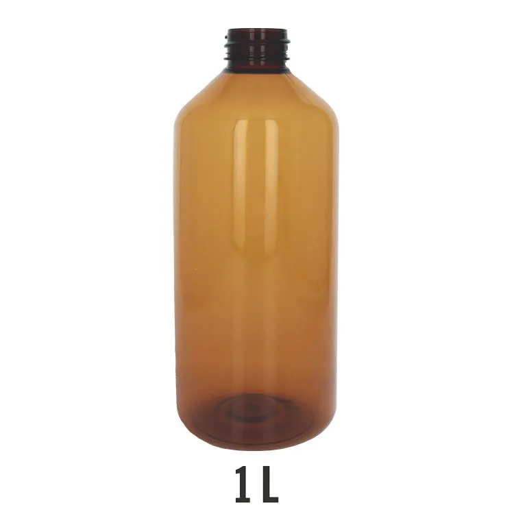 Flacon vide PET ambré 1000ml 28/410