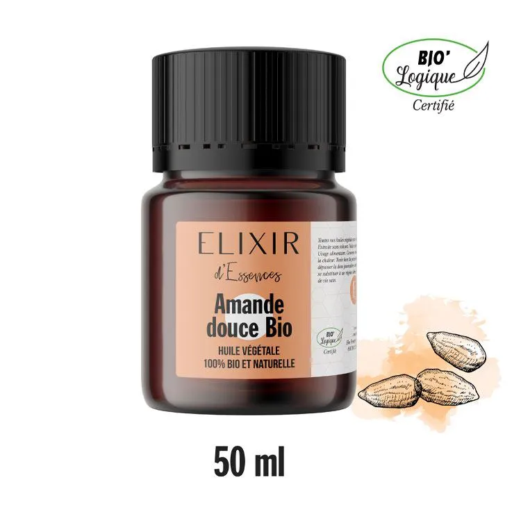Huile végétale d'Amande douce bio 50 ml