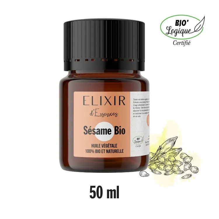 Huile végétale de sésame bio 50 ml