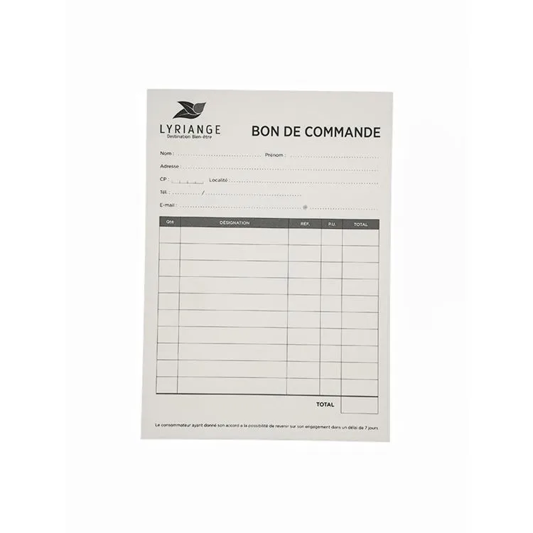 Bon de commande Lyriange