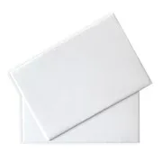 Lot de 2 plateaux velours blanc