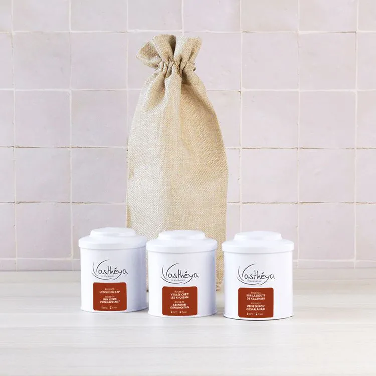 Geschenkset &bdquo;S&uuml;&szlig;es vom Kap&ldquo; &ndash; 3 Dosen / Schachteln