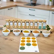 Pack Tour du monde - 10 épices + feuille stickers