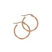 Boucles d'oreilles Hoop rose (S)