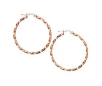 Boucles d'oreilles Ronda rose (M)