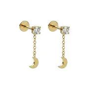 PEPITE Lune & strass Do