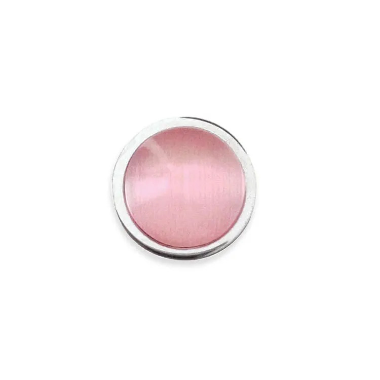 Schraubknopf Katzenauge rose
