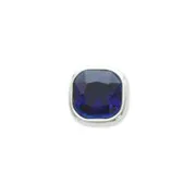 Schraubknopf, marineblaues Kristall