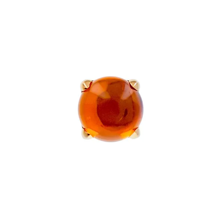 Schraubknopf perle orange Do