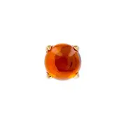 Bouton à visser perle orangeDo