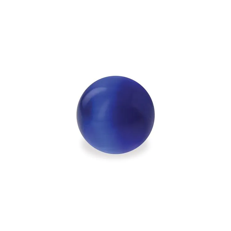 Kugelf&ouml;rmiger Edelstein - blau
