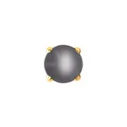 Schraubknopf perle graue Do