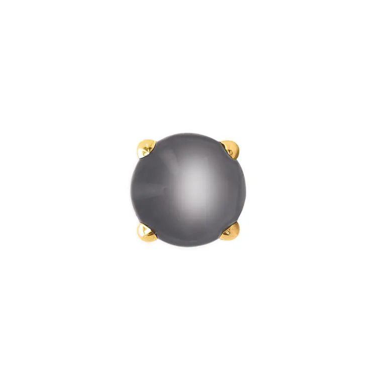 Bouton à visser perle grise Do