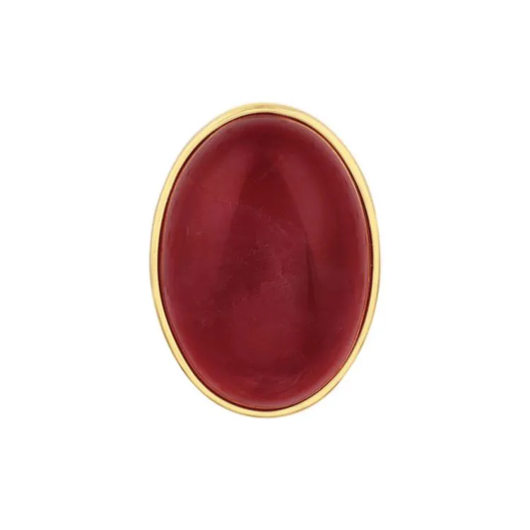 Bouton à visser agate rouge Do