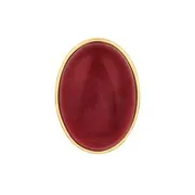 Bouton à visser agate rouge Do