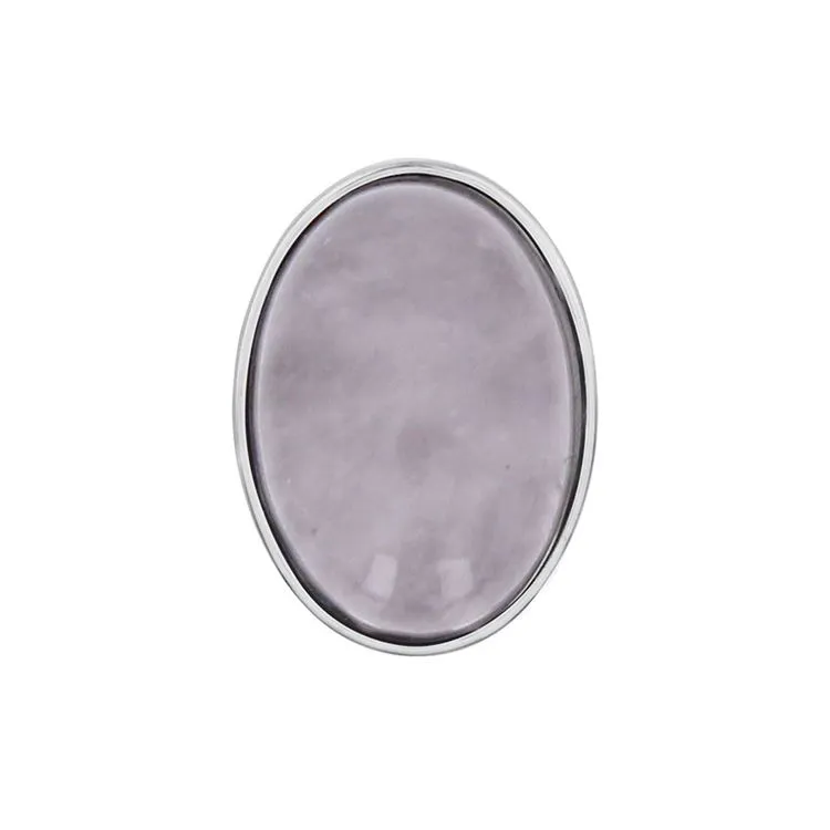 Bouton à visser quartz rose