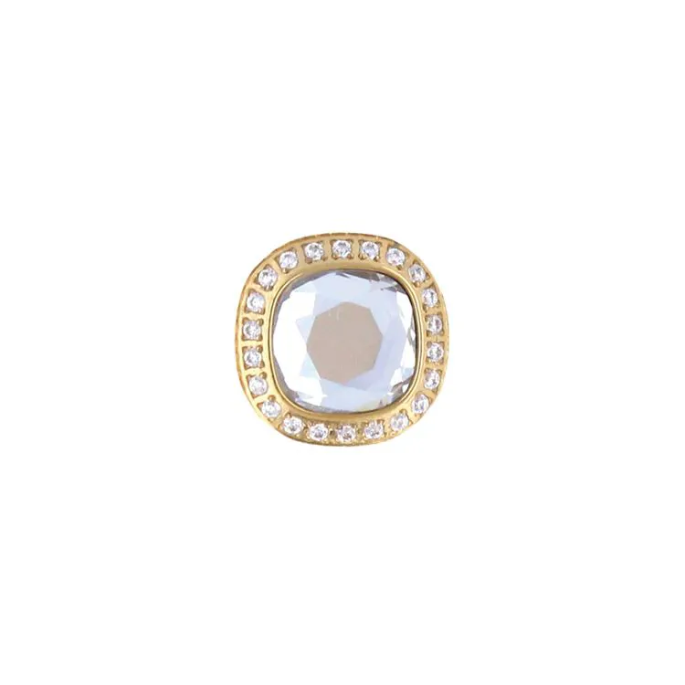 Schraubknopf  Kristall & Strass Do