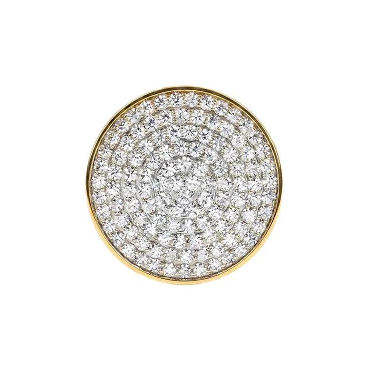 Bouton &agrave; visser rond cristal Do