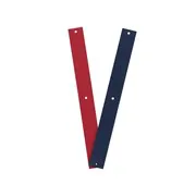 Leder Elegante rot/blau
