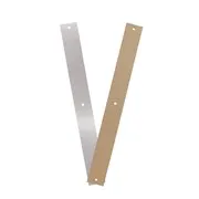 Leder Elegantes silberfarben/goldfarben
