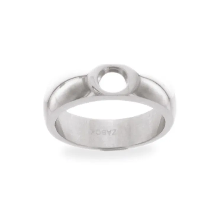 Bague large à pas de vis