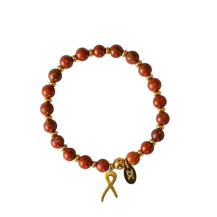 Bracelet Jaspe Octobre rose