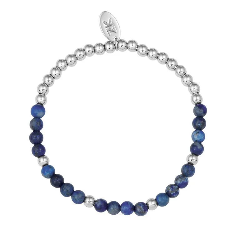 Bracelet Lazuli/ billes  