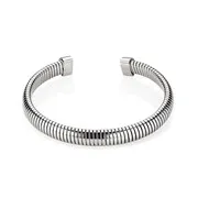 Bracelet jonc à maillons larges acier