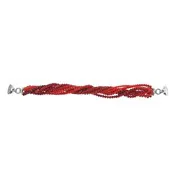 Bracelet rangs rouges