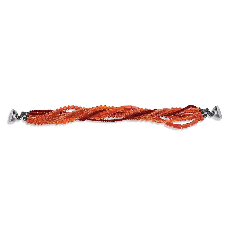 Bracelet rangs oranges