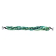 Bracelet rangs Aqua marine