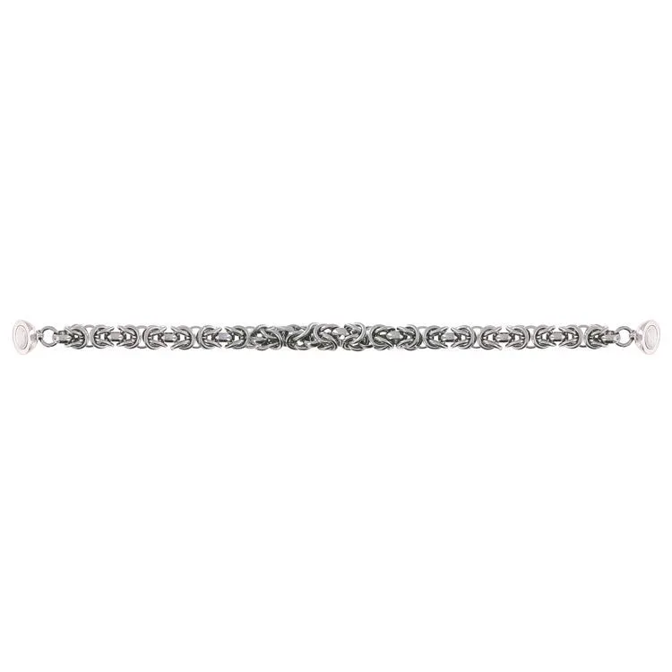 Bracelet magnétique chaine palmier argenté 19cm