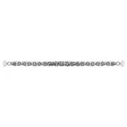 Bracelet magnétique chaine palmier argenté 19cm