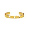 Bracelet jonc évolutif doré 18K - 3 boutons