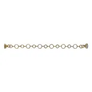 Bracelet magnétique fins anneaux doré 18 K