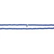 Rang de perles de rocaille tressé bleu jeans