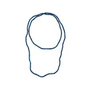 Rang de pierres agates bleues 4 mm